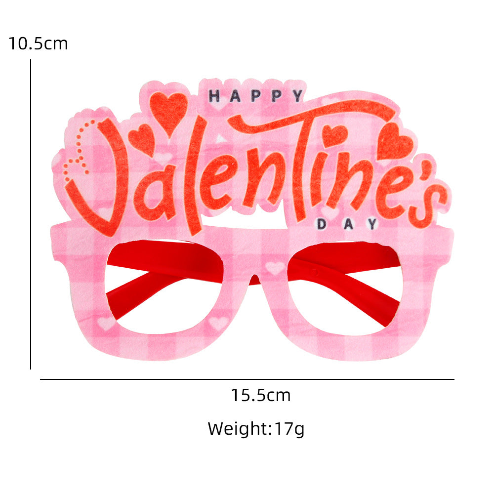 Wholesale Valentine's Day Glasses Party Decorations LOVE Love Glasses Frame Holiday Party Dress Up Photo Props